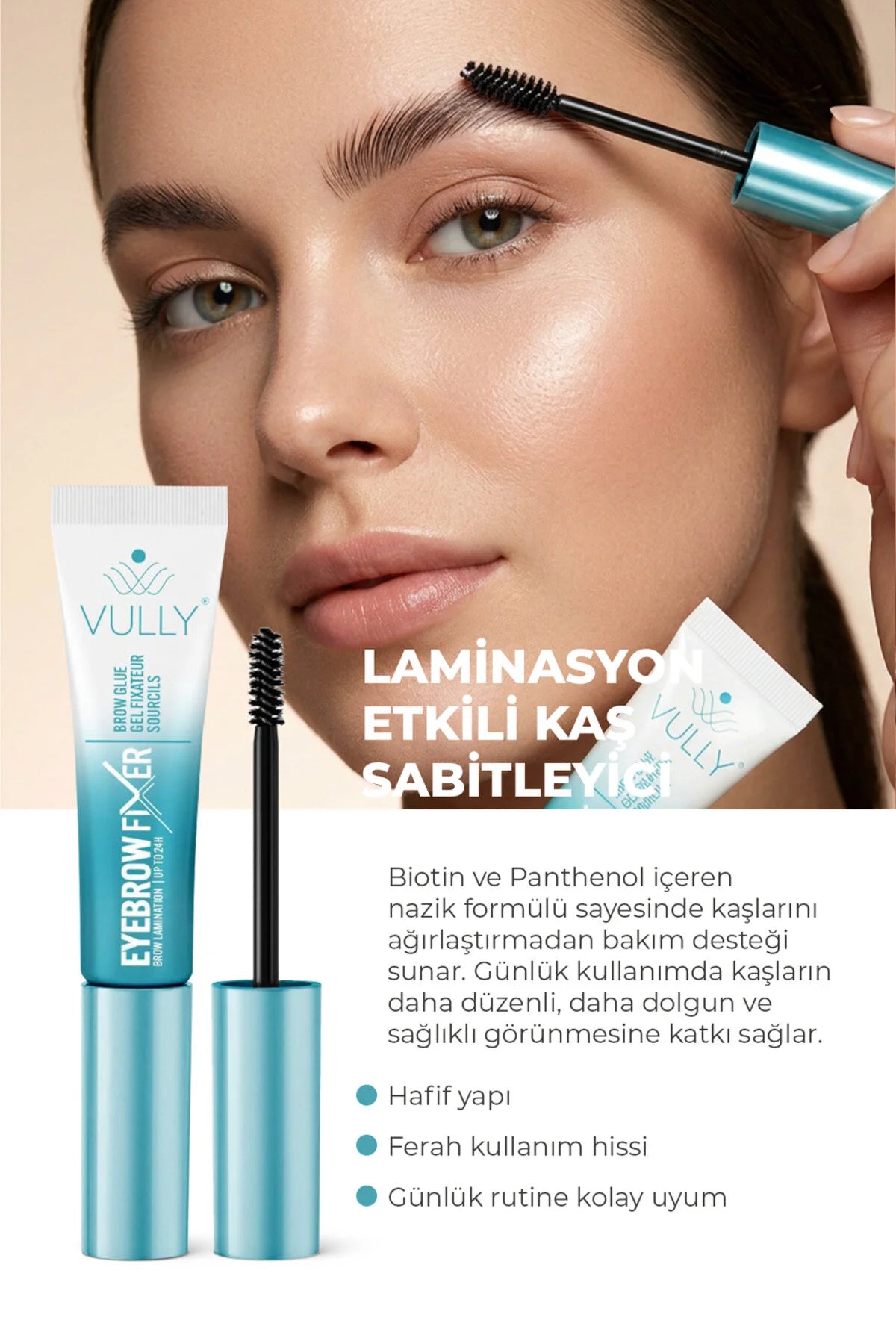 VULLY Eyebrow Fixer Brow Glue Gel – 24H Brow Lamination Effect