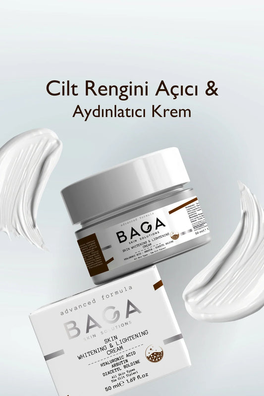 BAGA Skin Whitening & Lightening Cream – Verhelderende Crème met Arbutin & Hyaluronic Acid 50ml