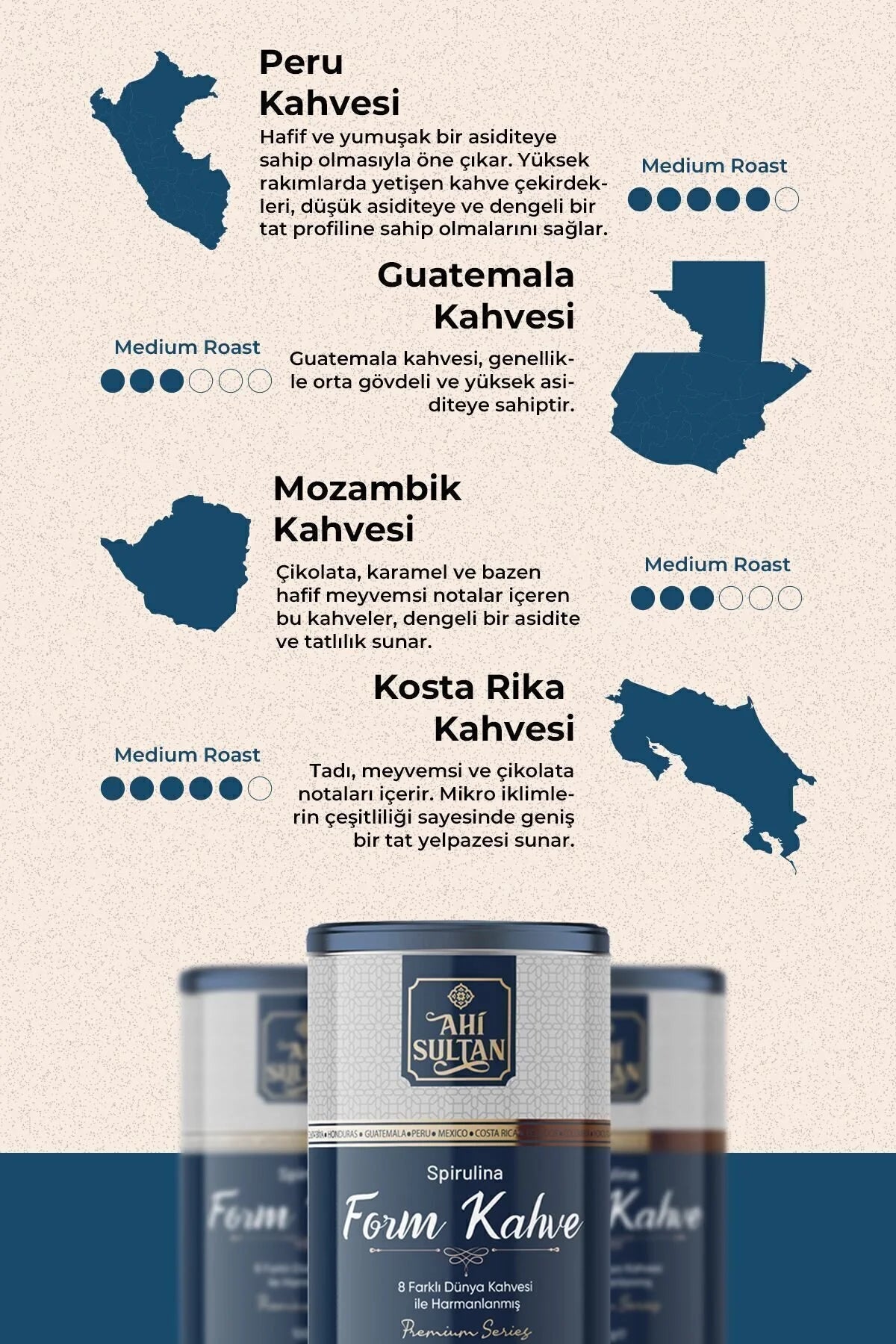 Ahi Sultan Spirulina Koffie 100g