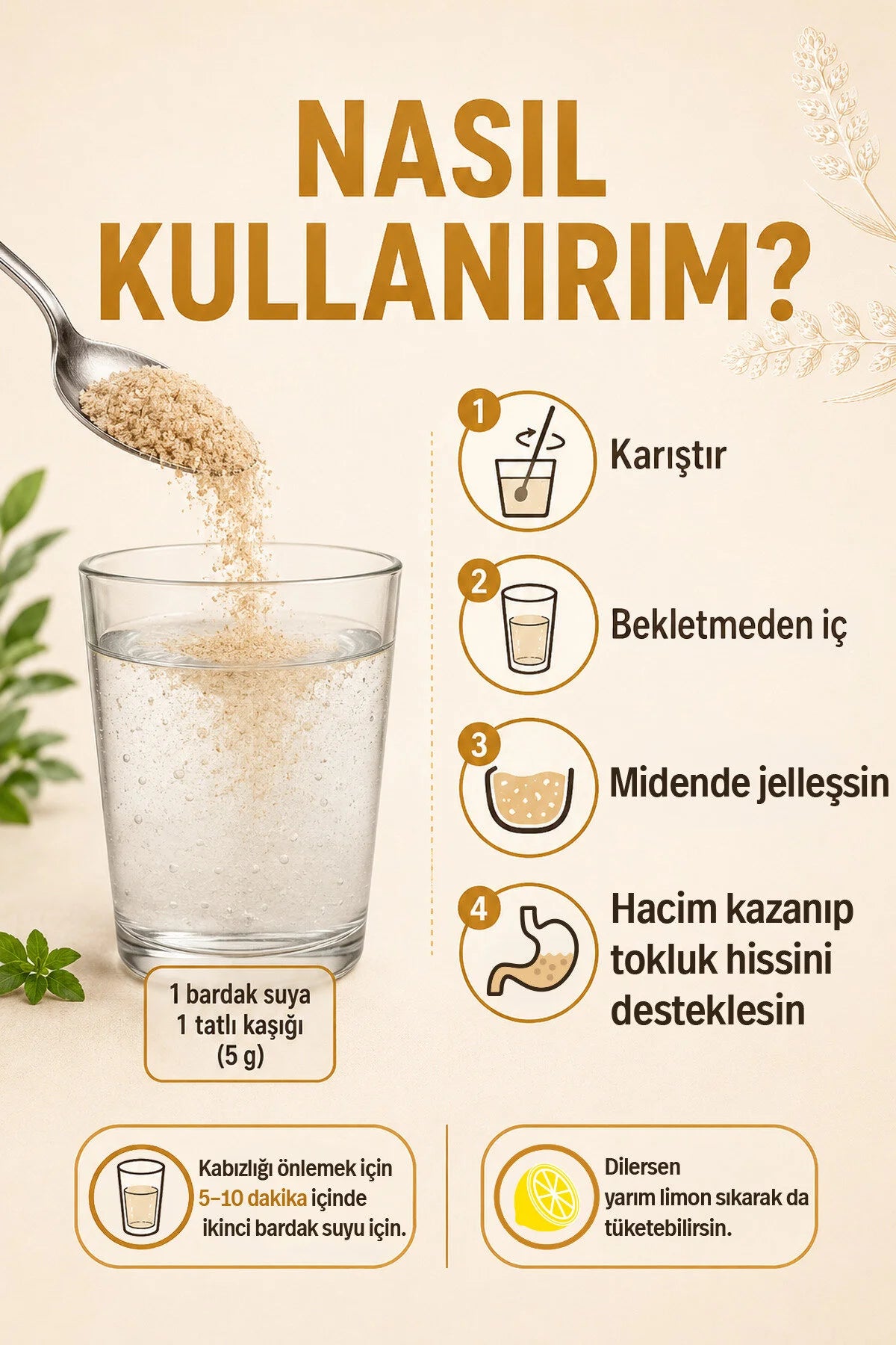 Mahbuba Life Psyllium Husk Powder – Psylliumvezels / Vlozaadvezels – Glutenvrij & Vegan – Vezelrijk – Zonder Toegevoegde Suiker – 200 g