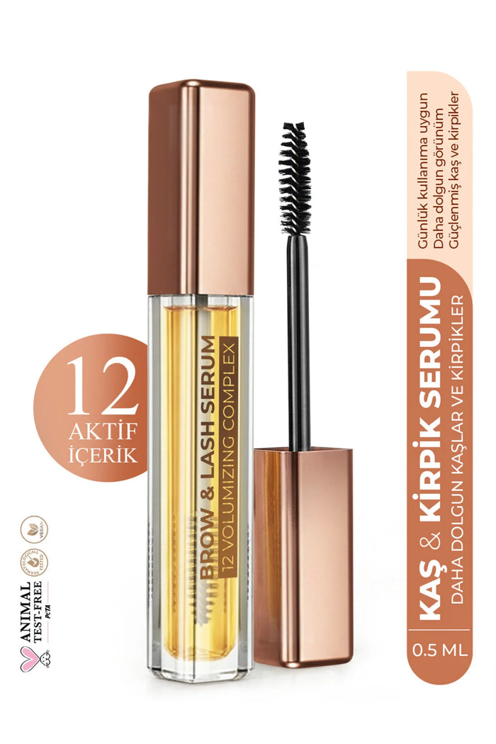 VULLY 12 Active Brow & Lash Serum – Eyebrow and Eyelash Growth Serum