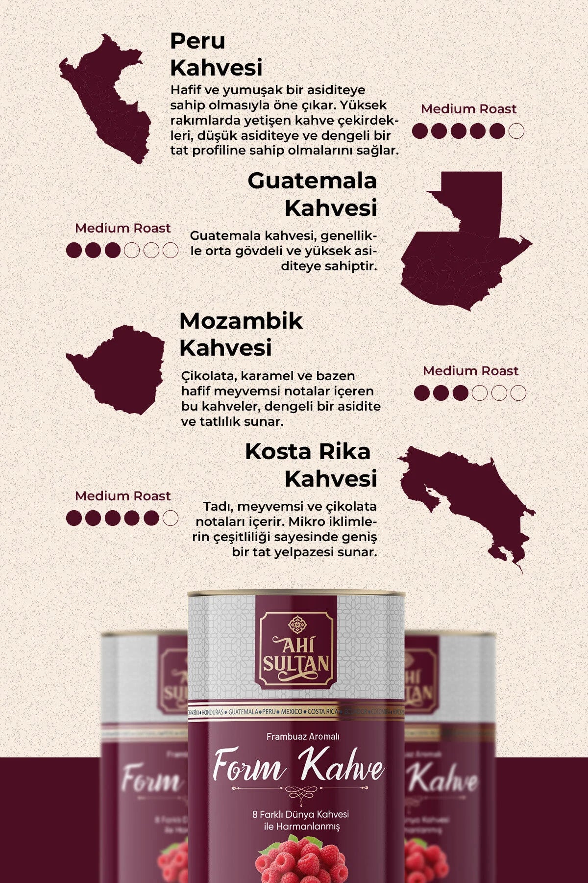 Ahi Sultan Framboos Koffie -100g