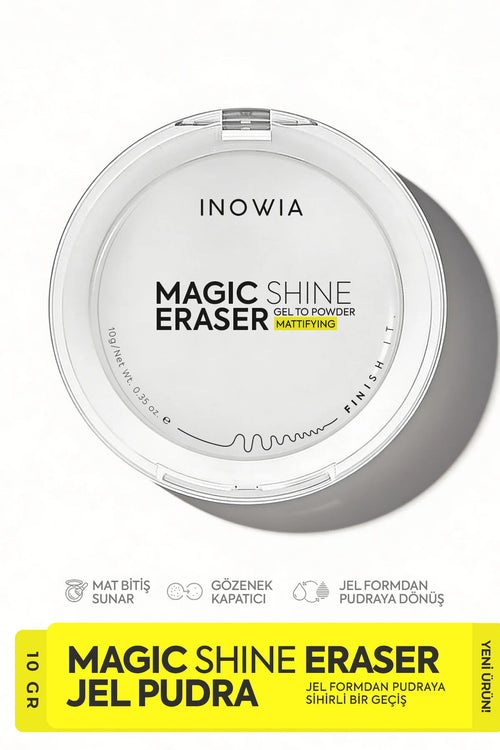 Inowia Magic Shine Eraser Gel to Powder – Mattifying Face Powder – 10 g – Vegan