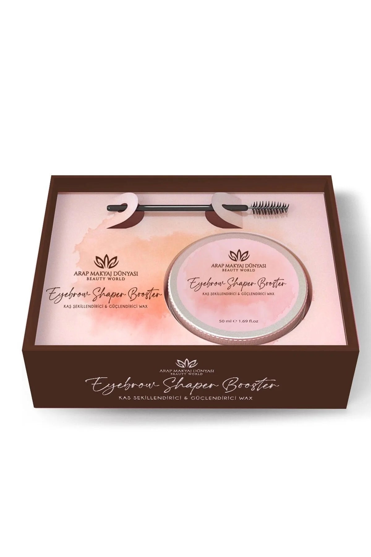 Arap Makyaj Dünyası Eyebrow Shaper Booster Wax 50 ml | Transparante Wenkbrauw Styling Wax | Langdurige Fixatie