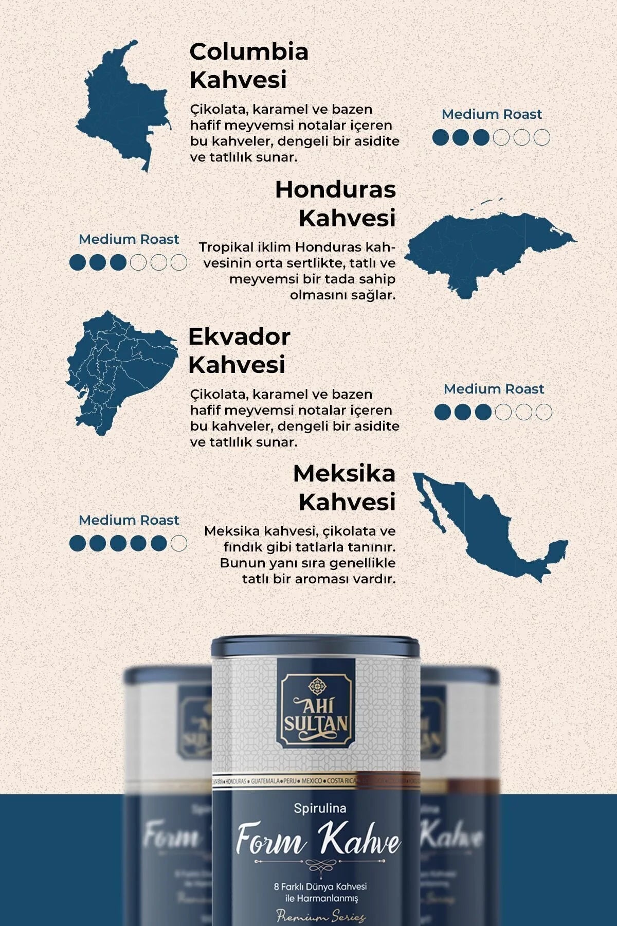 Ahi Sultan Spirulina Koffie 100g
