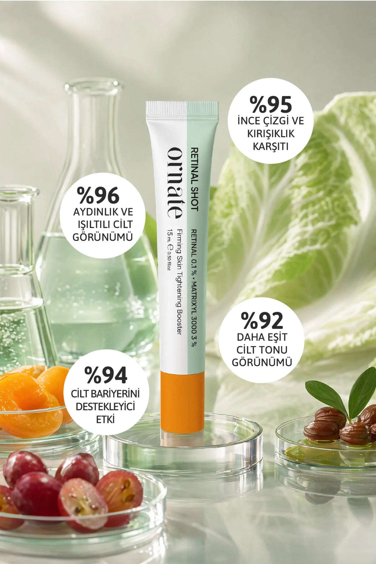 Ornate Retinal Shot 0,1% – Verstevigende Nachtbooster met Matrixyl 3000 3% – 15 ml