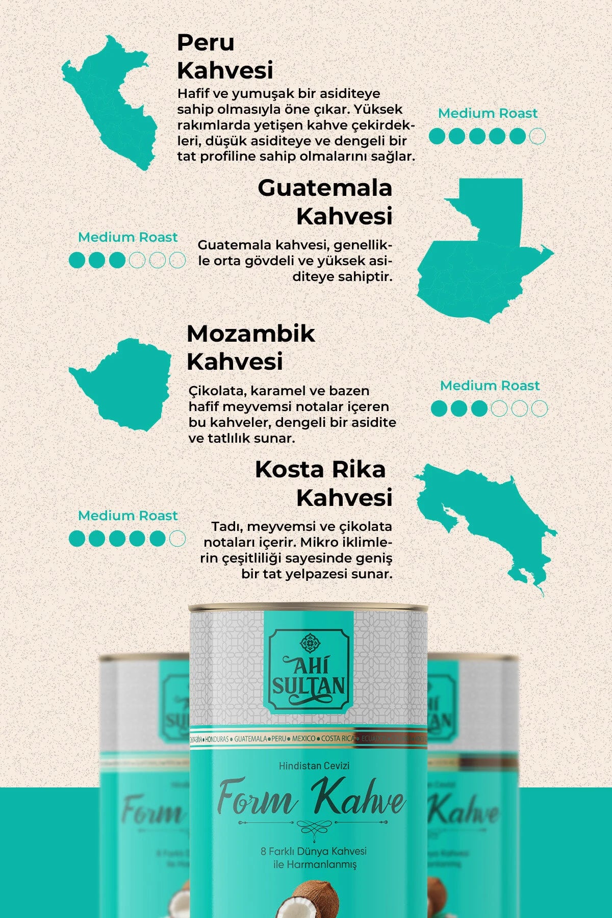 Ahi Sultan Kokos Koffie -100g