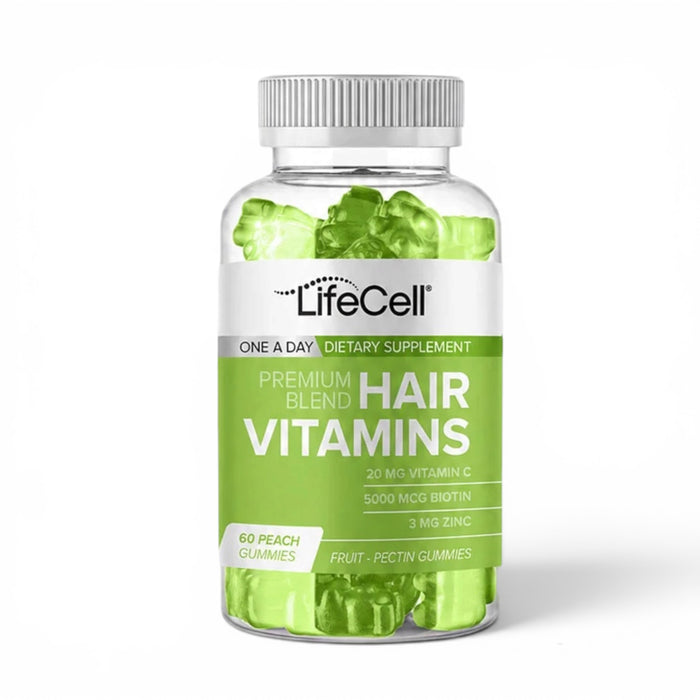 Lifecell Premium Hair Vitamins Gummies Perzik - 60 Gummies