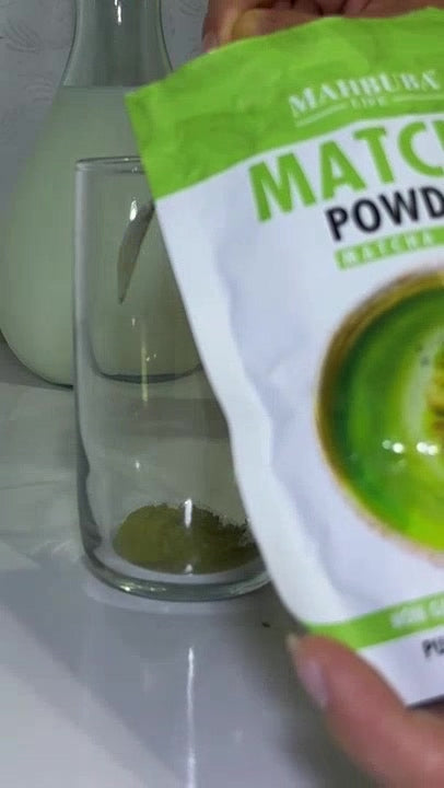 Mahbuba Life Matcha Powder – 100% Pure Matcha Poeder – Suikervrij & Glutenvrij – 50 g