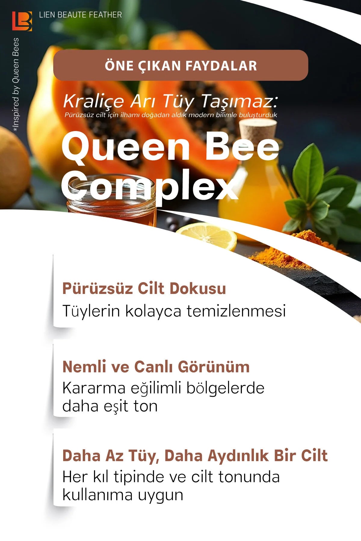 Lien Beaute Queen Bee Complex Ontharingscrème Unisex (Haar Removal Cream)  -200 ml