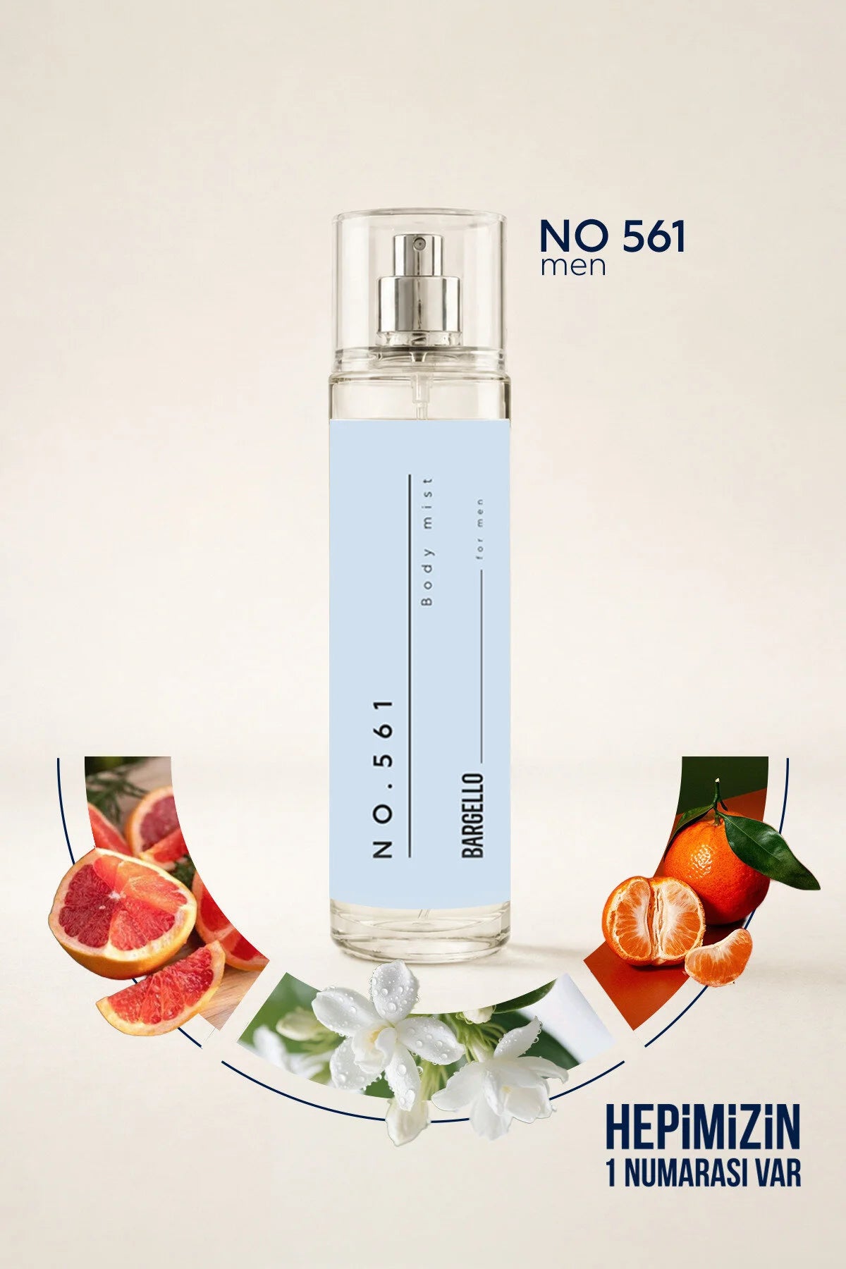 Bargello 561 Heren Body Mist – Eau de Toilette – Geparfumeerde Bodyspray voor Mannen – 210 ml