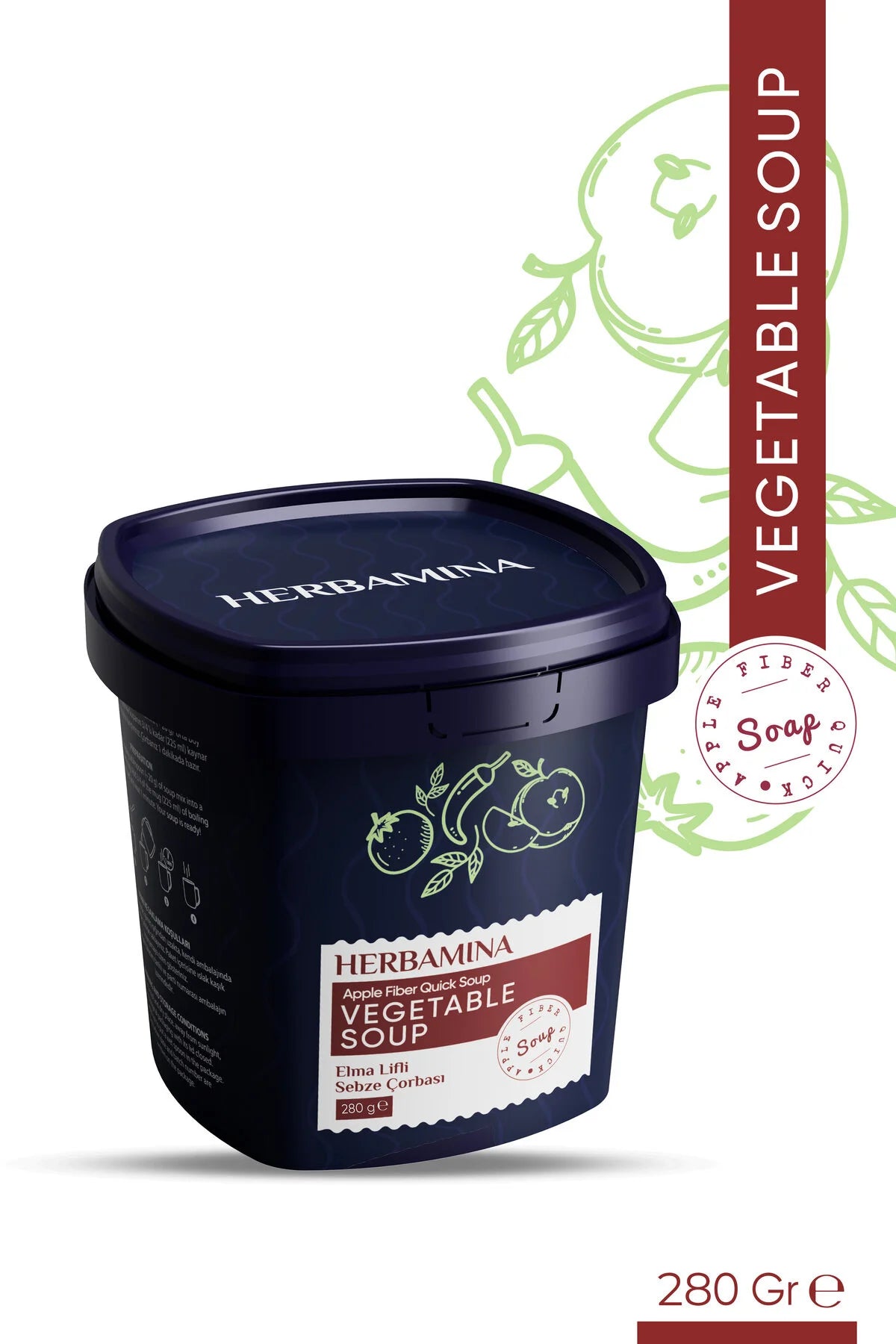 Herbamina Vegetable Soep Appelvezel Groentensoep-280gr