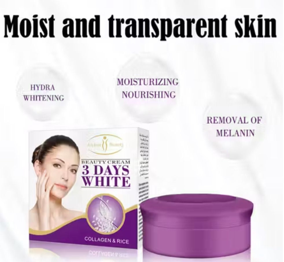 Aichun Beauty Cream 3 days White Collagen & Rice - Gezichtscrème met Rijst en Collageen Beauty Cream 3 Days White met Whitening effect tegen Anti-veroudering Anti-rimpel - Verjongend - Hydraterend Whitening - Alle huidtypen - 30 ml