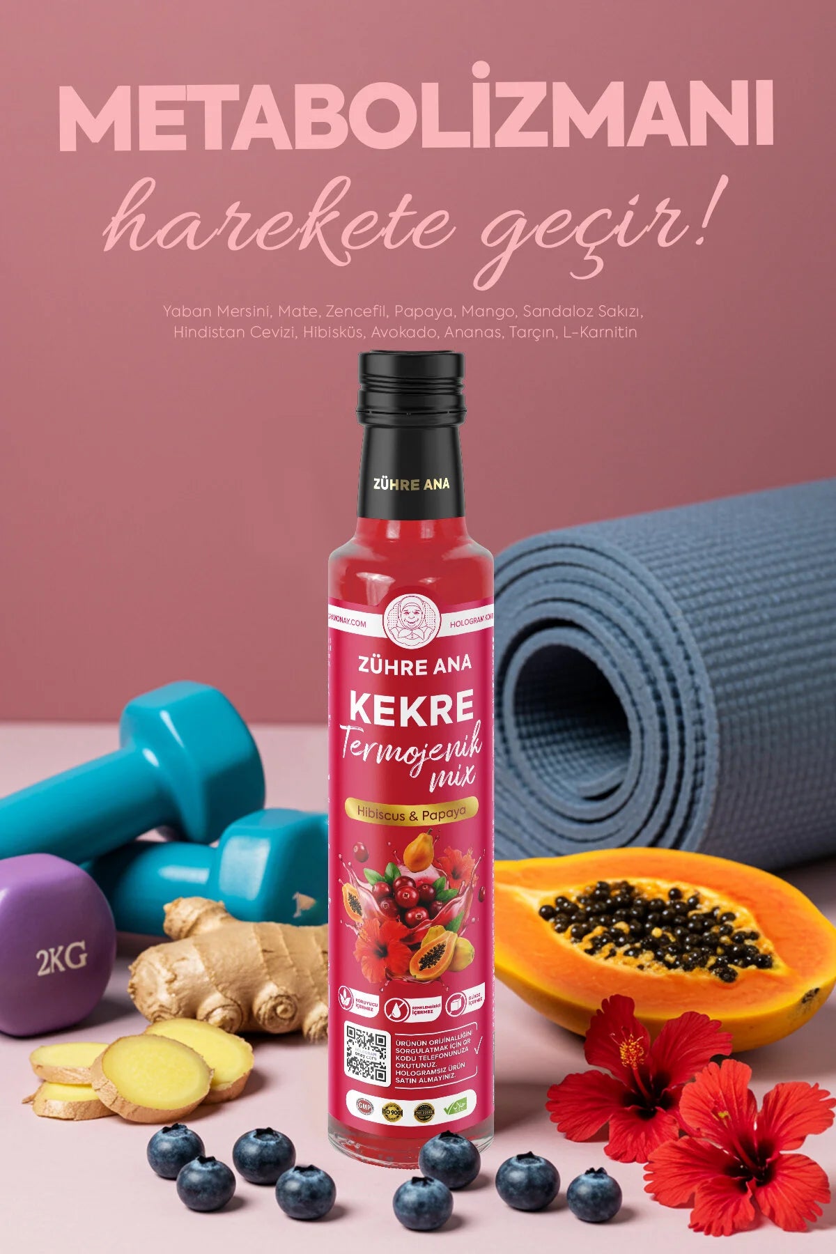 Zühre Ana Kekre Thermogenic Mix Hibiscus & Papaya 250 ml