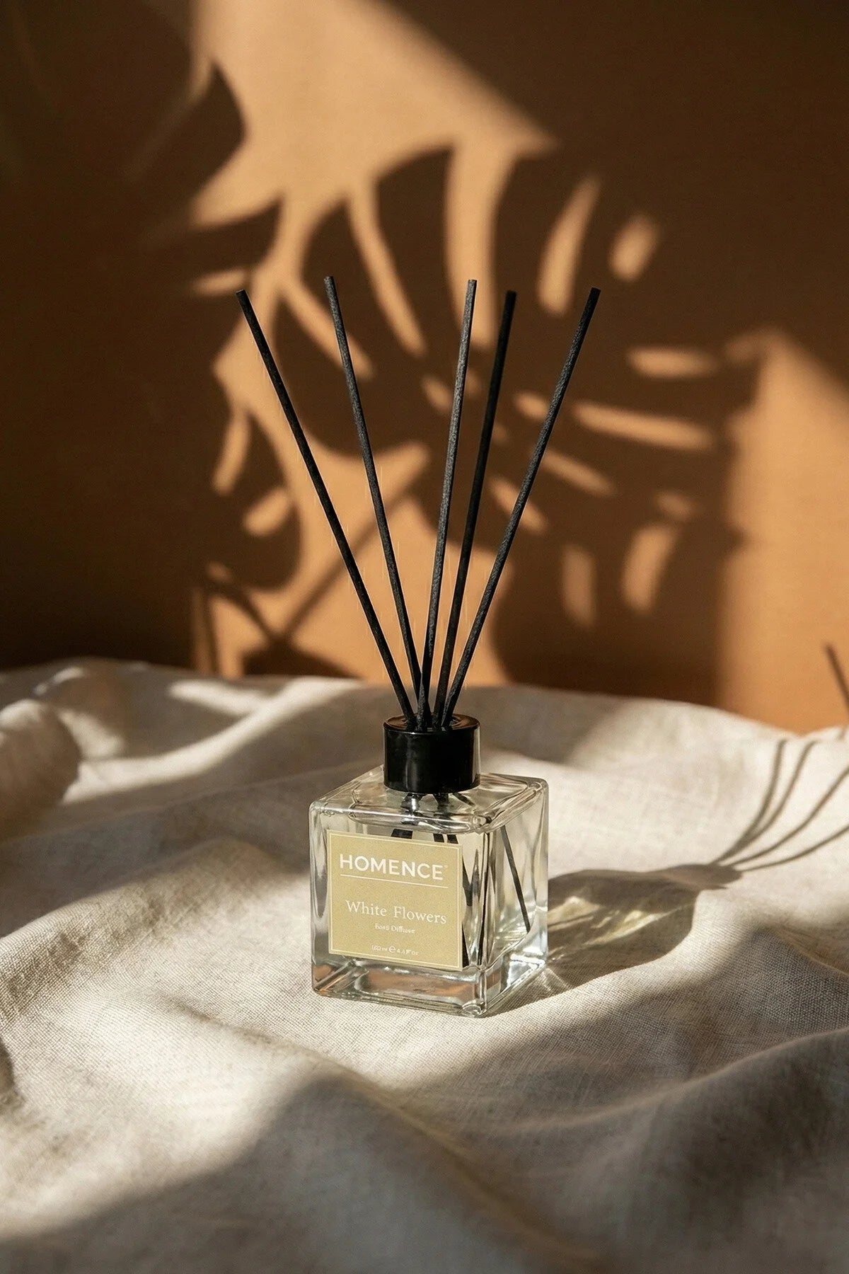 Homence White Flowers Geurstokjes – Reed Diffuser met Witte Bloemen – Bergamot, Roos, Gardenia, Sandelhout & Amber – 100 ml