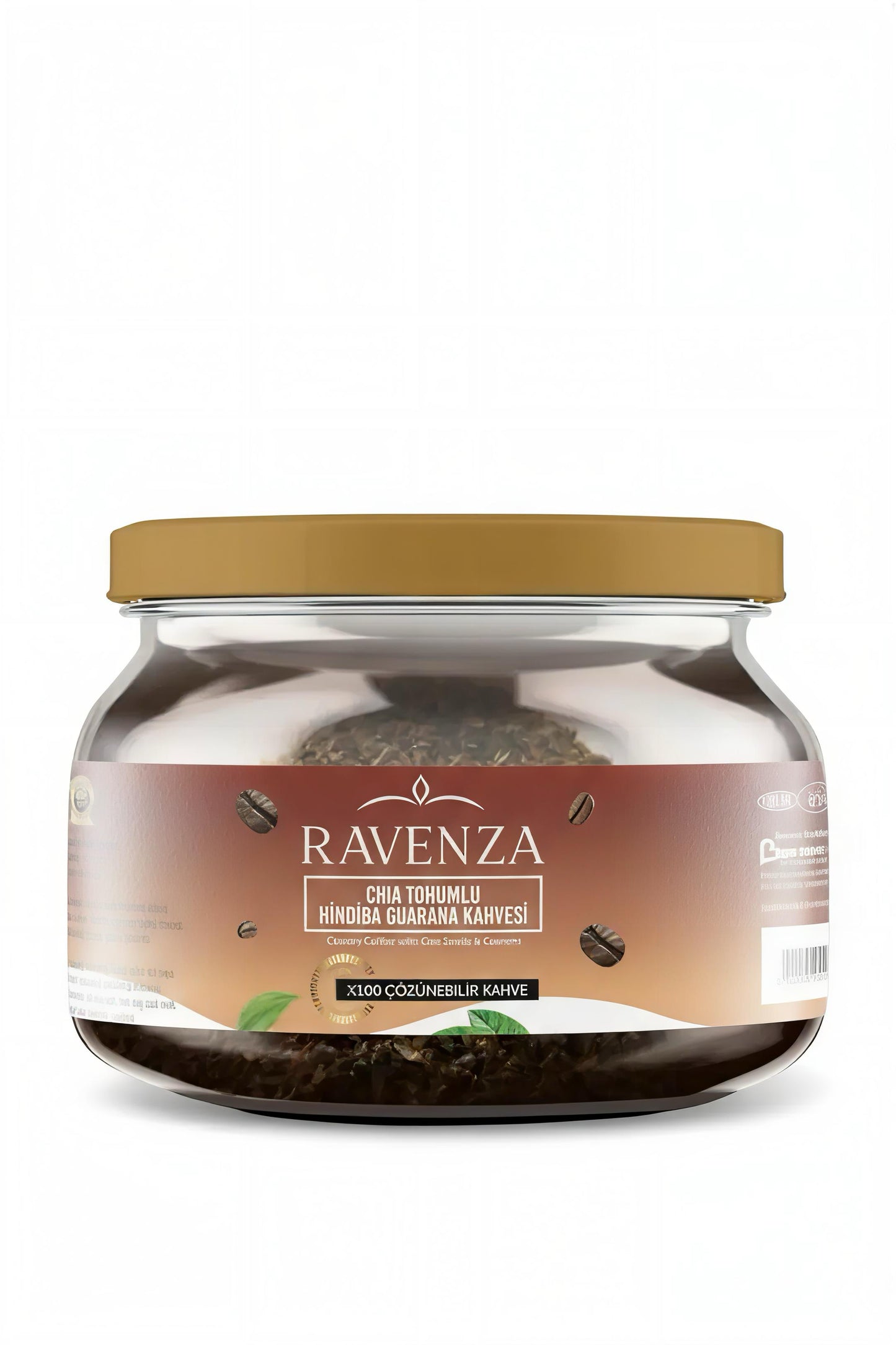 Ravenza Chicory (Hindiba) Koffie met Chiazaad & Guarana - Oploskoffie - 150 g
