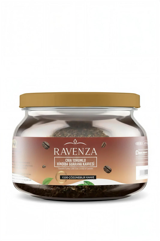 Ravenza Chicory (Hindiba) Koffie met Chiazaad & Guarana - Oploskoffie - 150 g