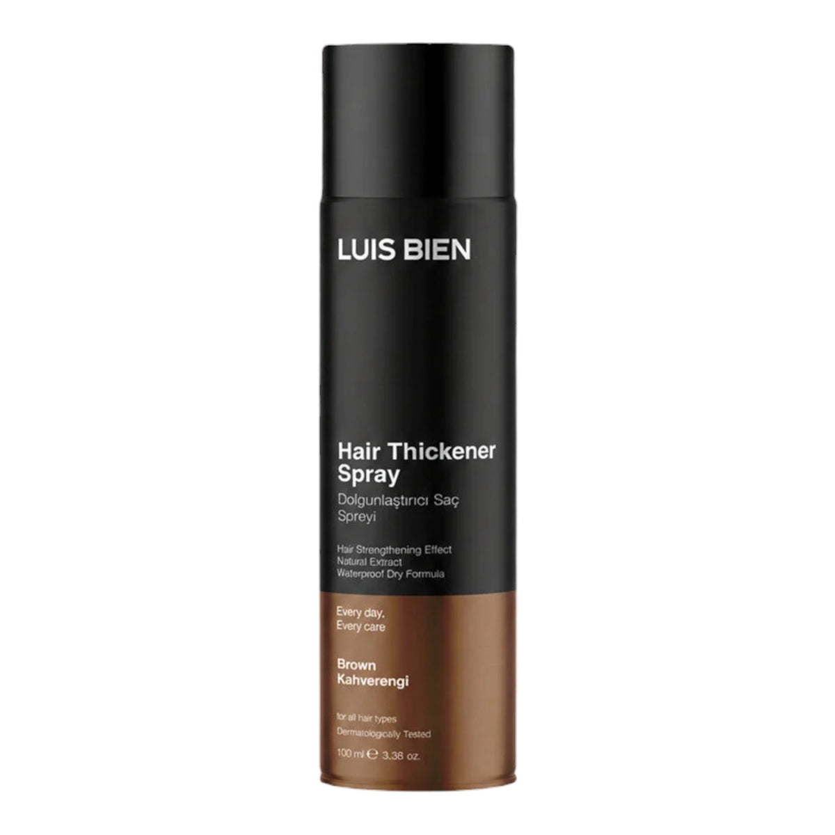 Luis Bien Hair Thickener Spray Brown – Haarverdikkende Spray – Bruin – Met Ginseng Extract & Provitamine B5 – 100 ml
