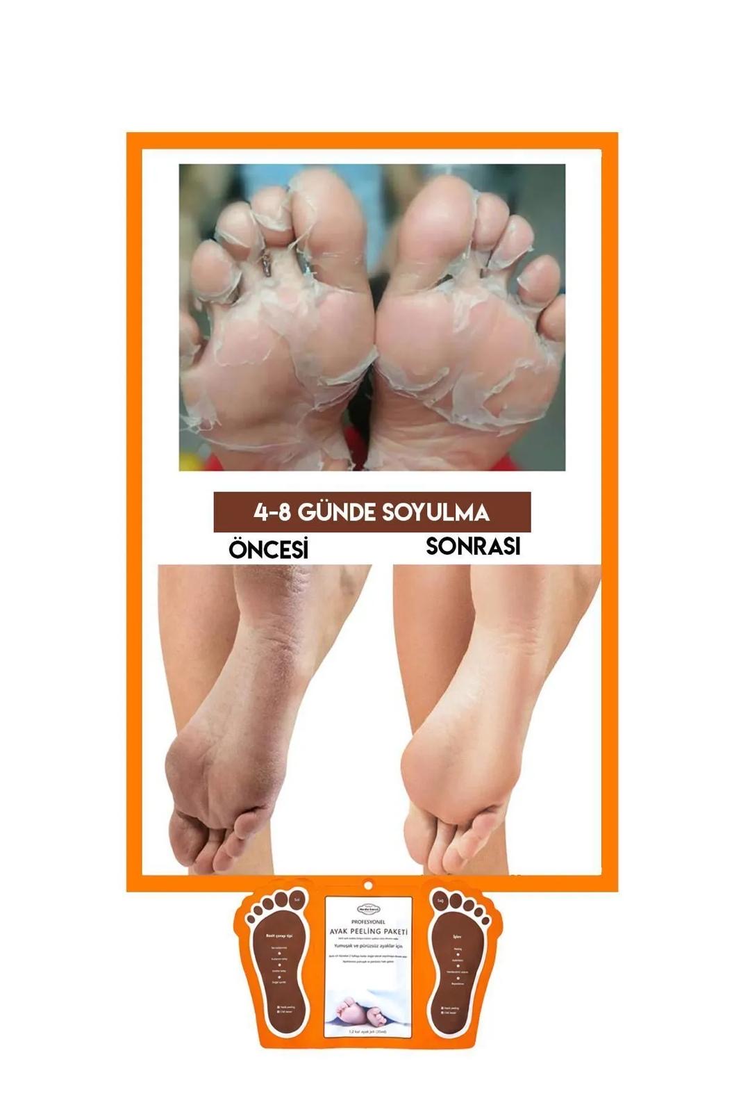 Moda Lucci Professioneel Voetpeelingmasker in sokstijl 2 x 35 ml - Magisch voetmasker - Voor zachte en gladde voeten - Peeling - Verhelderend - Luchtbevochtiger - Bleek - Voed de huid - Eenvoudig soktype - Gemakkelijk absorberen & gebruiken