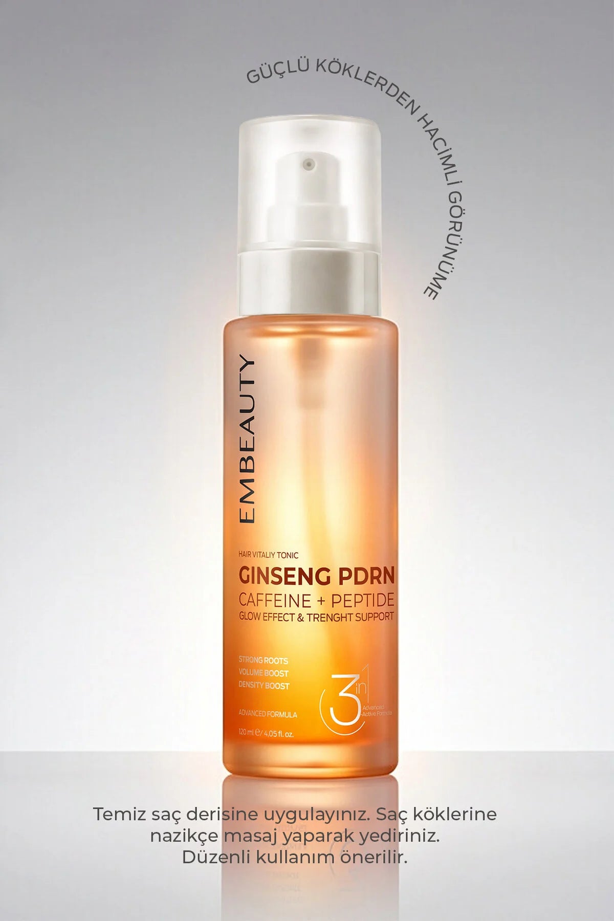 Embeauty Ginseng PDRN Hair Vitality Tonic Caffeine + Peptide 120 ml