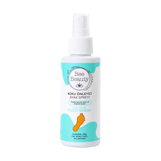Bee Beauty Foot Spray Anti-Geur Voetspray - Effectieve Oplossing - Zachte voeten - Aangename geur en frisheid - Glycerine - Ureum - Tea Tree Olie - Allantoïne - Climbazol - 125 ml