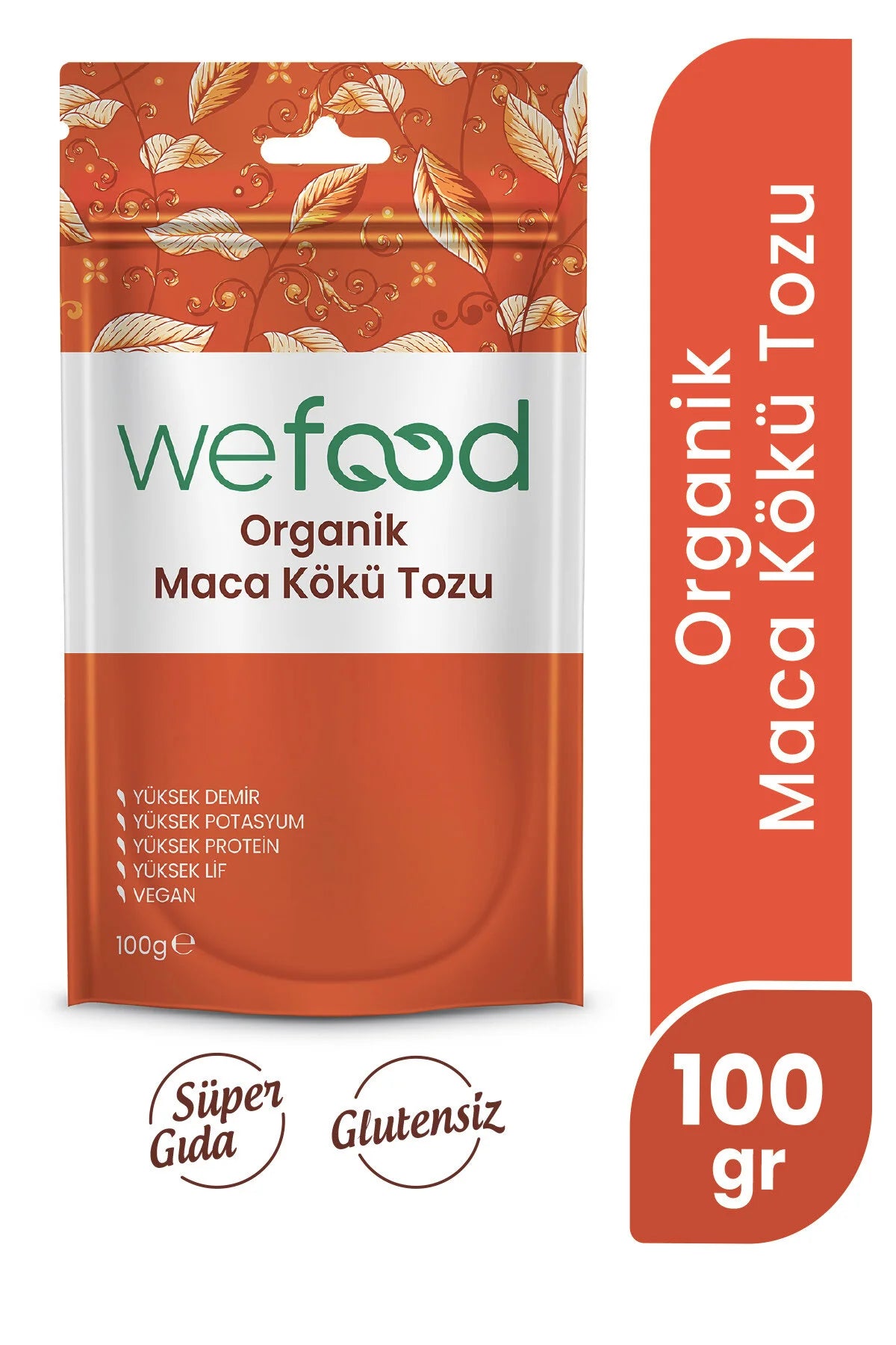 Wefood  Maca Wortelpoeder – 100 g – 100% Maca – Vegan – Vezelrijk