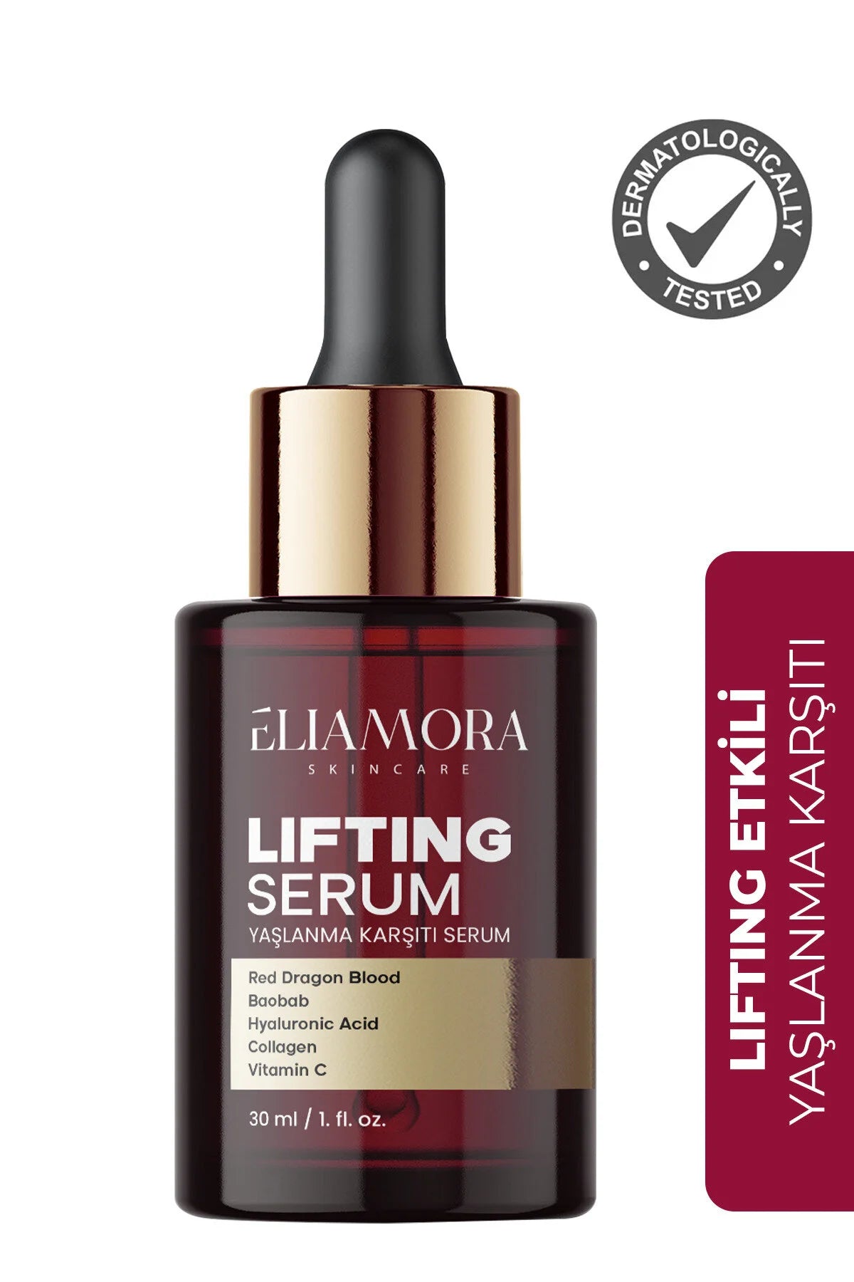 ELIAMORA Lifting Serum Red Dragon's Blood 30 ml | Anti-Aging Gezichtsserum met Hyaluronzuur, Collageen en Vitamine C
