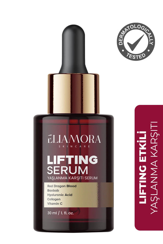 ELIAMORA Lifting Serum Red Dragon's Blood 30 ml | Anti-Aging Gezichtsserum met Hyaluronzuur, Collageen en Vitamine C