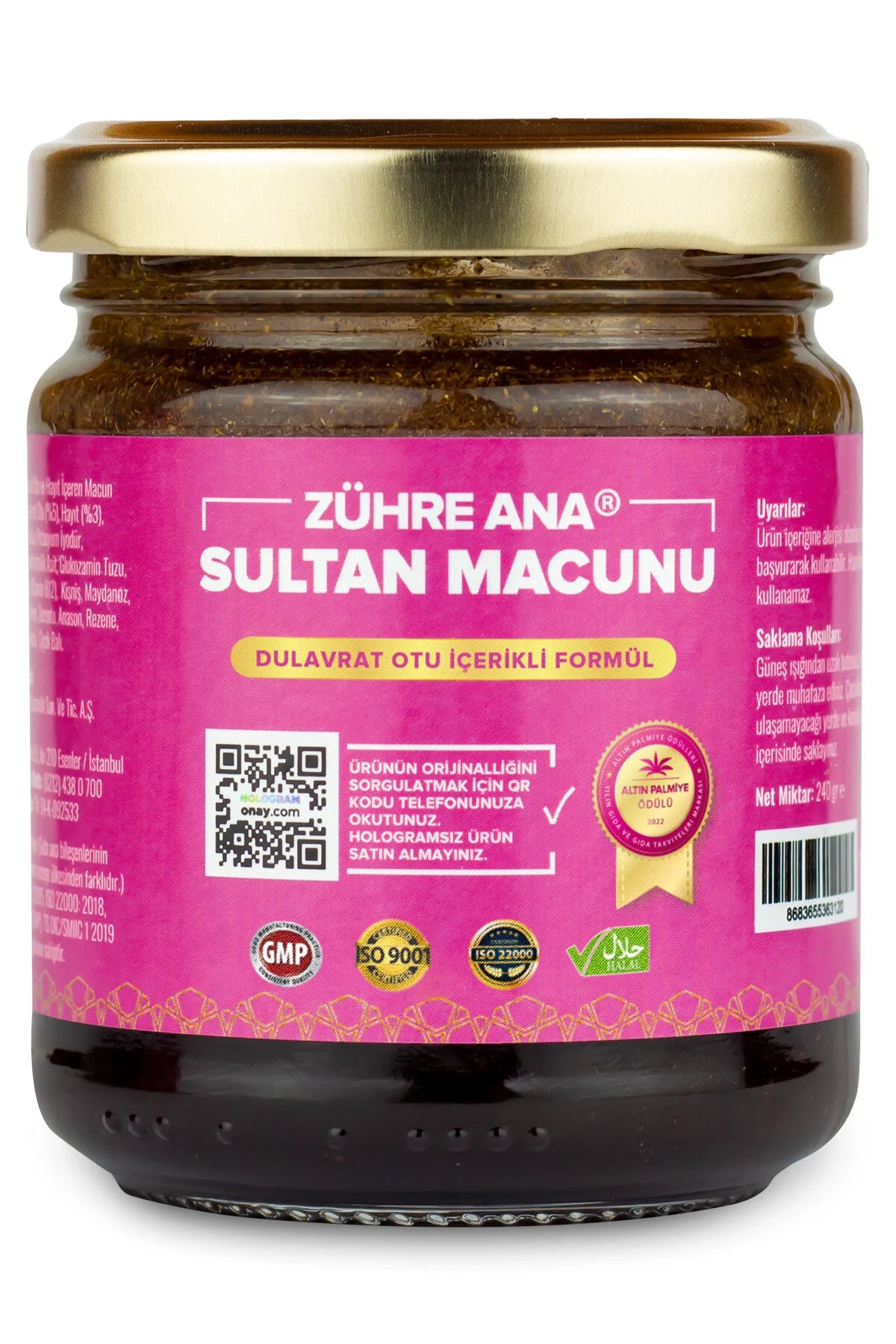 Zühre Ana Sultan Macunu 240 gr - Kruidenpasta met Dulavrat en Monnikspeper