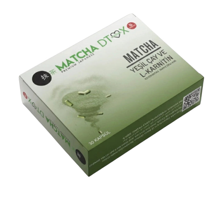 Matcha Premium Capsules met L-Carnitine – Groene Thee Extract, Cafeïne & Spirulina – 30 Capsules