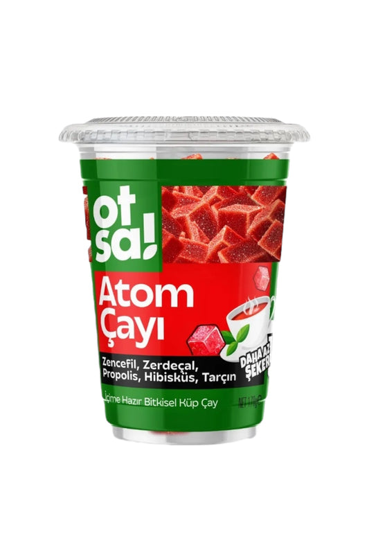 Otsa Atoom Thee - Kruidenblokjesthee - Gemberextract - Hibiscus - Kaneel en Kurkuma Mix - Natuurlijke en Energieke Atoomthee – 170 gr