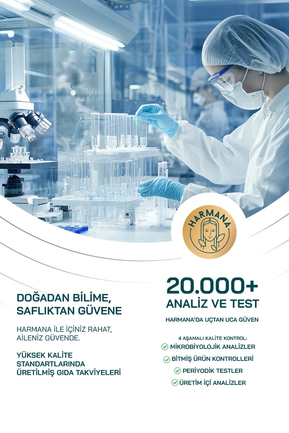 Harmana Magnesium Complex – Magnesium Citraat, Malaat & Bisglycinaat – 200 mg Magnesium – 60 Tabletten