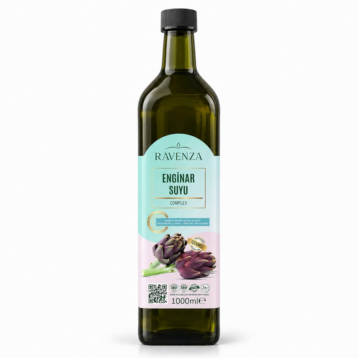 Ravenza Enginar Suyu Complex – Artisjokwater – Geconcentreerde Drank – Zonder Conserveringsmiddelen & Toevoegingen – 1000 ml