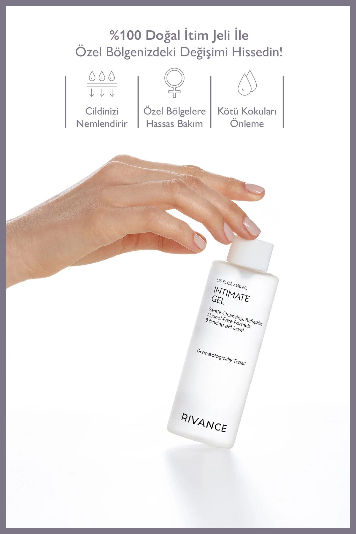 Rivance Intimate Gel – Zachte Intieme Wasgel – Alcoholvrij & pH-Balancerend – Met Aloë Vera en Kamille – 150 ml