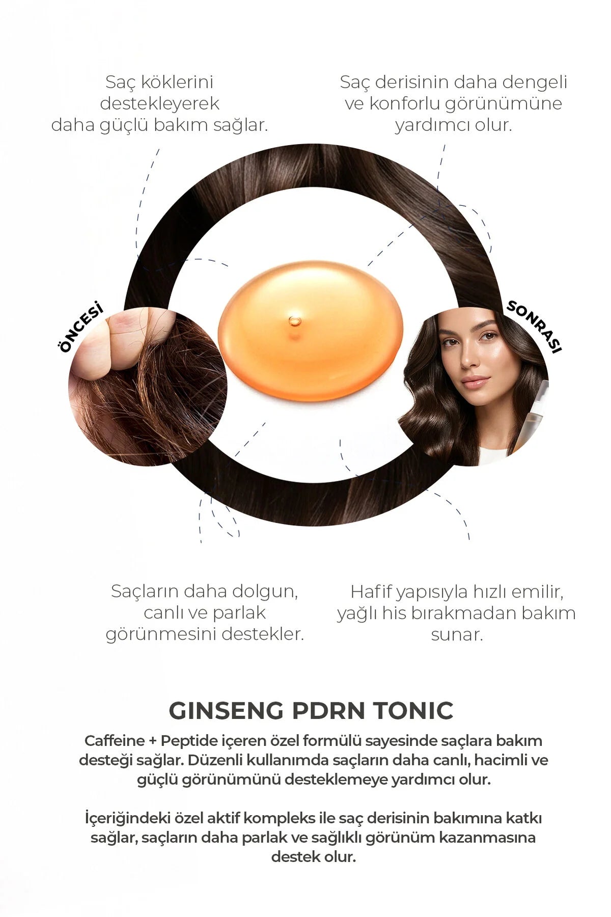 Embeauty Ginseng PDRN Hair Vitality Tonic Caffeine + Peptide 120 ml