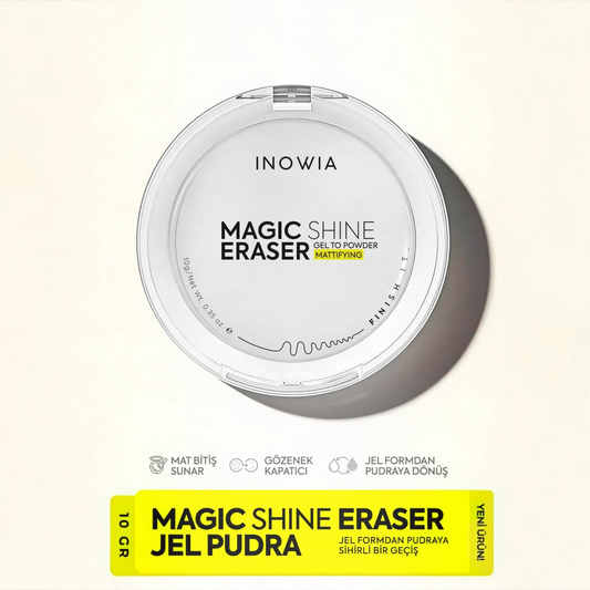 Inowia Magic Shine Eraser Gel to Powder – Mattifying Face Powder – 10 g – Vegan