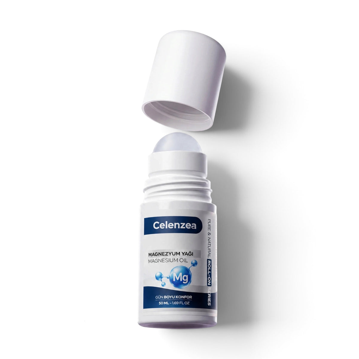 Celenzea Magnesium Oil Roll-On – Magnesiumolie met Magnesium Chloride – Voor Massage & Huidverzorging – 50 ml