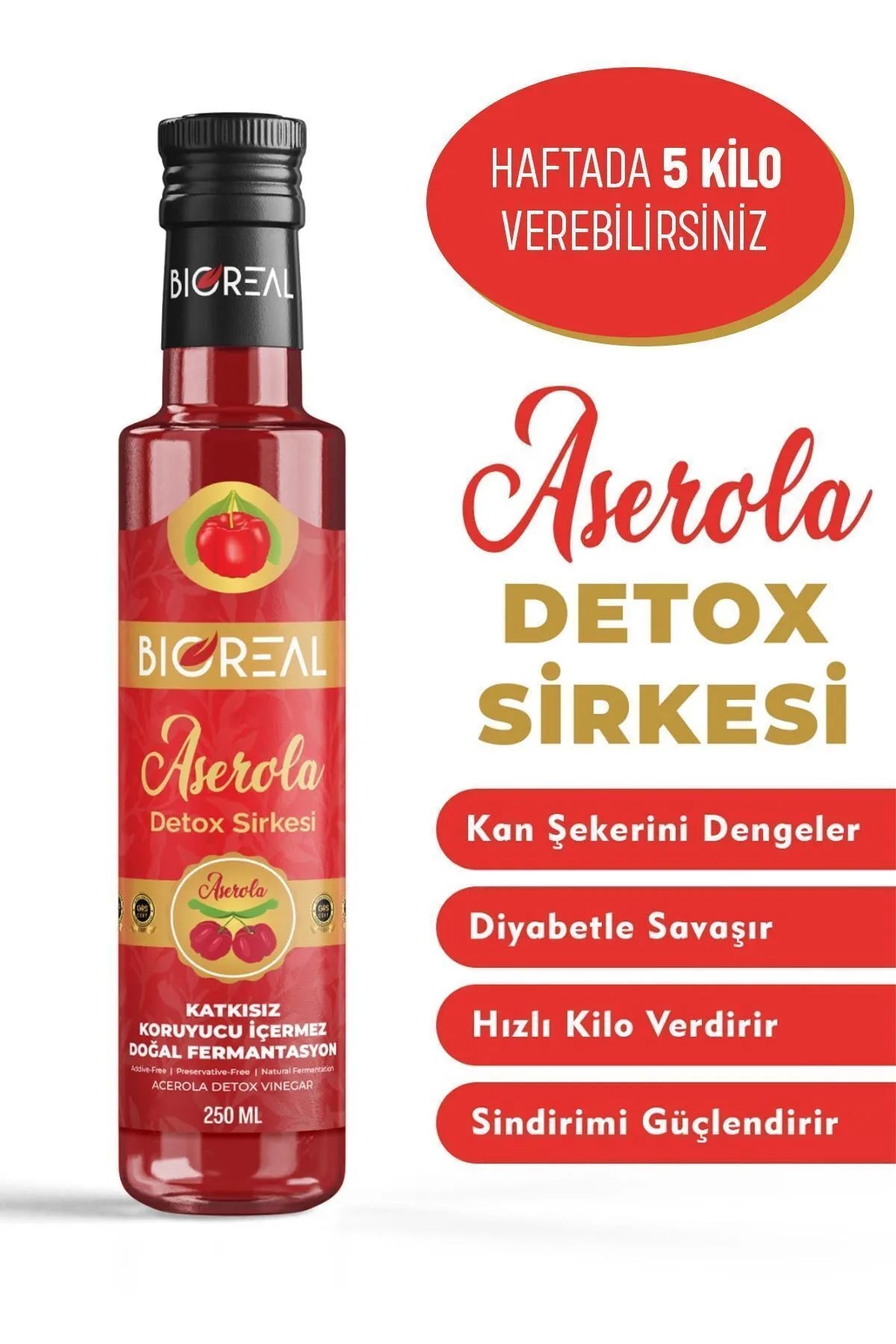 Bioreal Aserola sirkesi