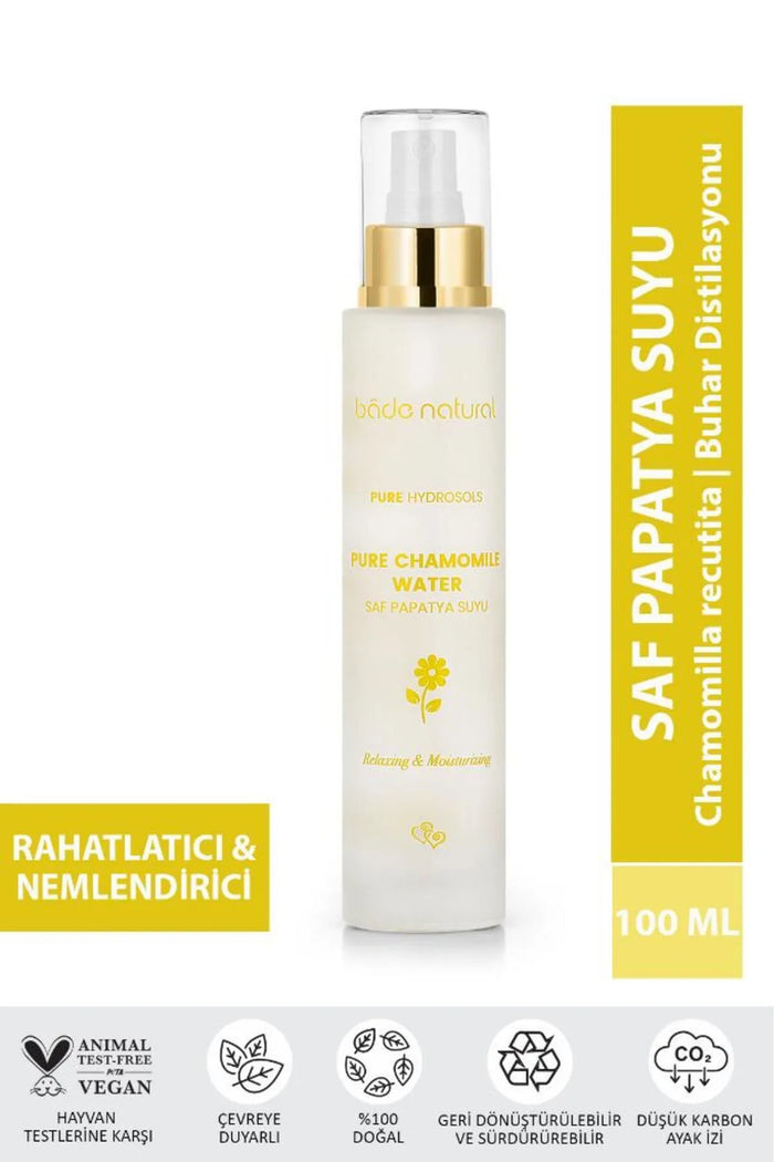Bade Natural Kamille Water Haar- en Gezichts Tonic Voedend en Hydraterend 100% Natuurlijk en Puur 100 ml