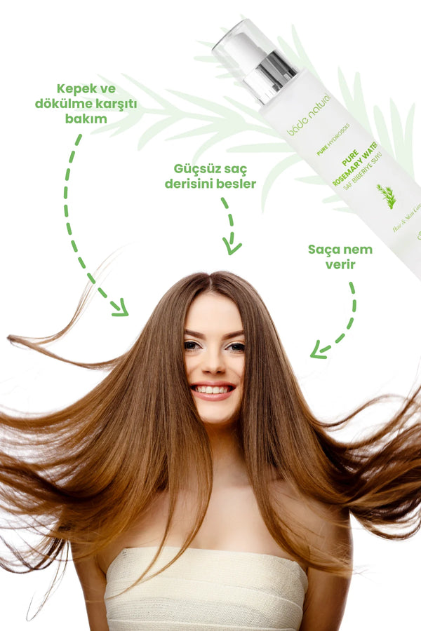 Bade Natural Rozemarijn Water Versterkende Haar Tonic 100% natuurlijk en puur 100 ml