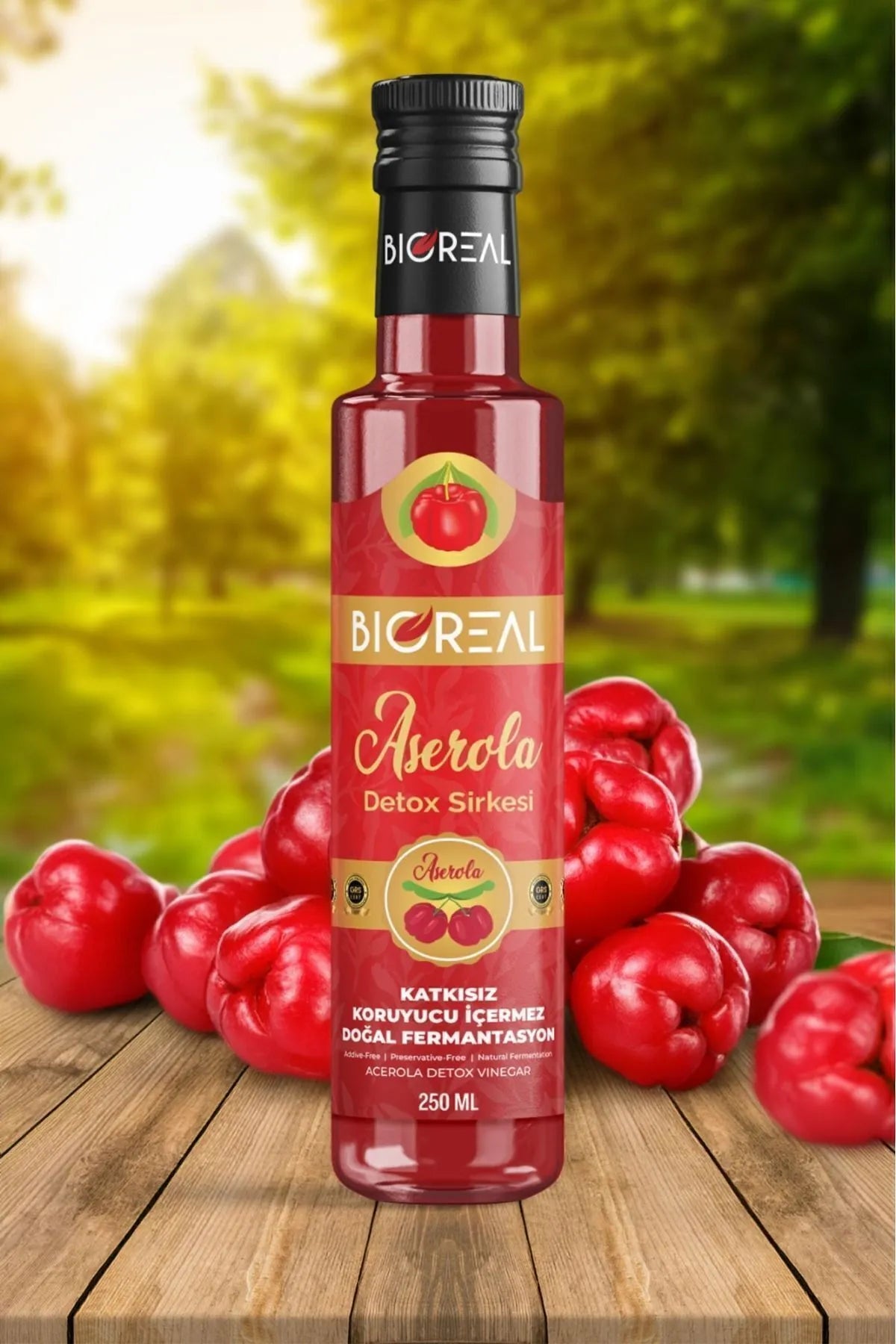 BİOREAL Acerola Detoks Sirkesi, Ödem atmaya yardımcı doğal zayıflama yöntemi, Aserola Detoks Sirkesi Narcissa 250 ml