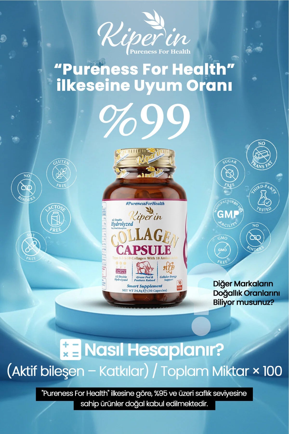 Kiperin Collagen Capsule Type 1-3-10 30 Capsules