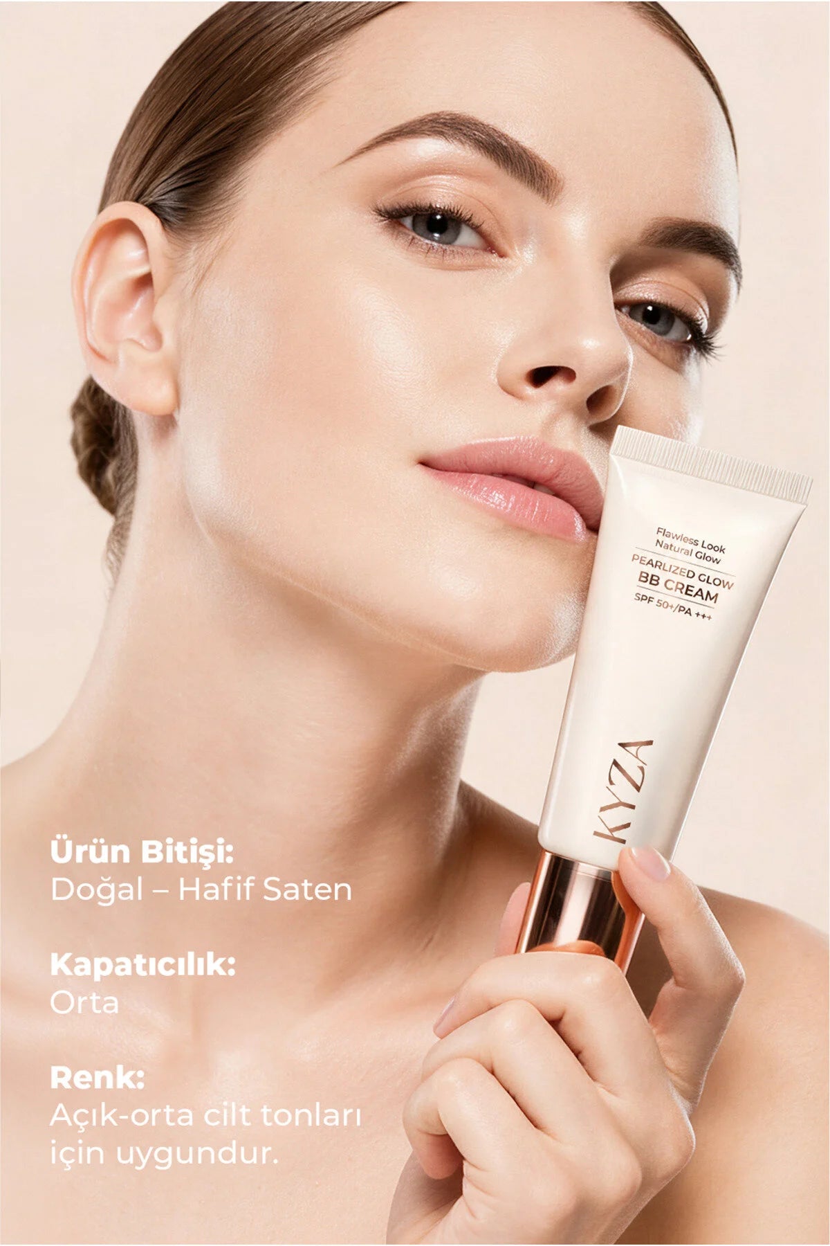 KYZA Pearlized Glow BB Cream SPF50+ PA+++ Light 30ml | Hydraterende BB Cream met Zonbescherming