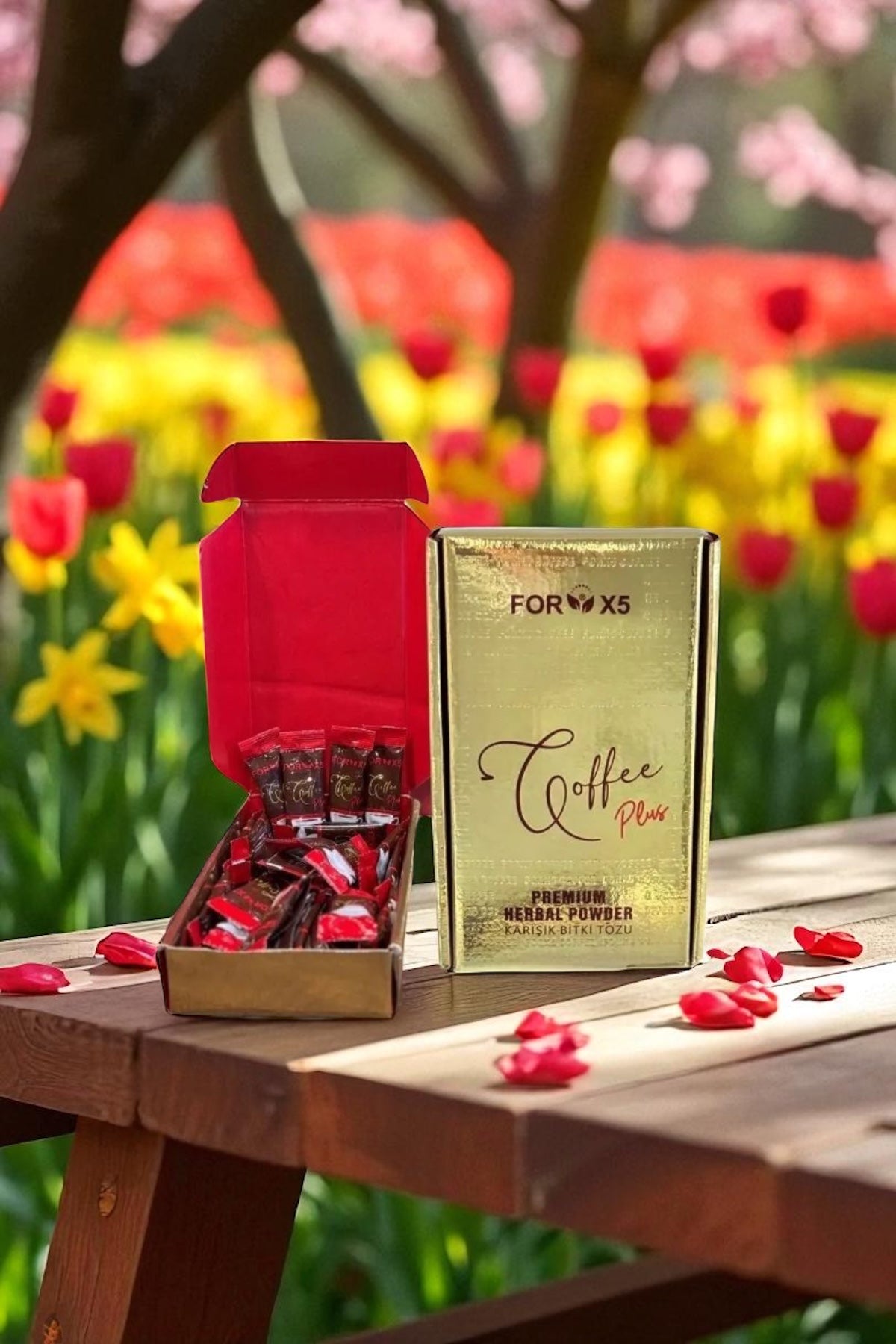 New FORX5 PLUS Coffee Kahve Detox Arabische Afslank Koffie - De populaire content van FORX5 is nu 100% krachtiger en effectiever + zuiniger! - 1 doos van 30 zakjes