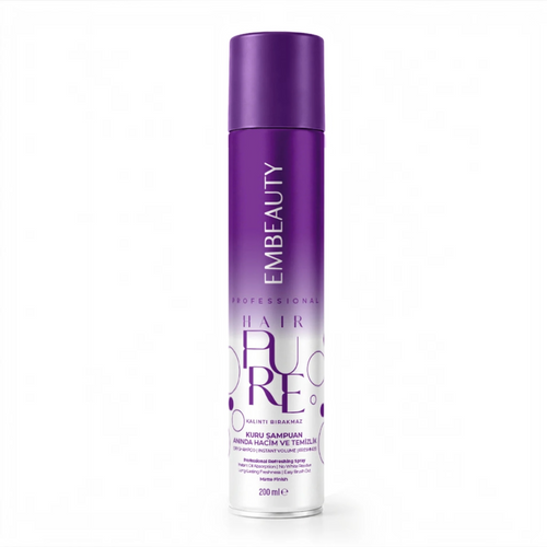 Embeauty Professional Hair Pure Droogshampoo – Dry Shampoo voor Directe Frisheid & Volume – Absorbeert Overtollig Vet – Matte Finish – 200 ml