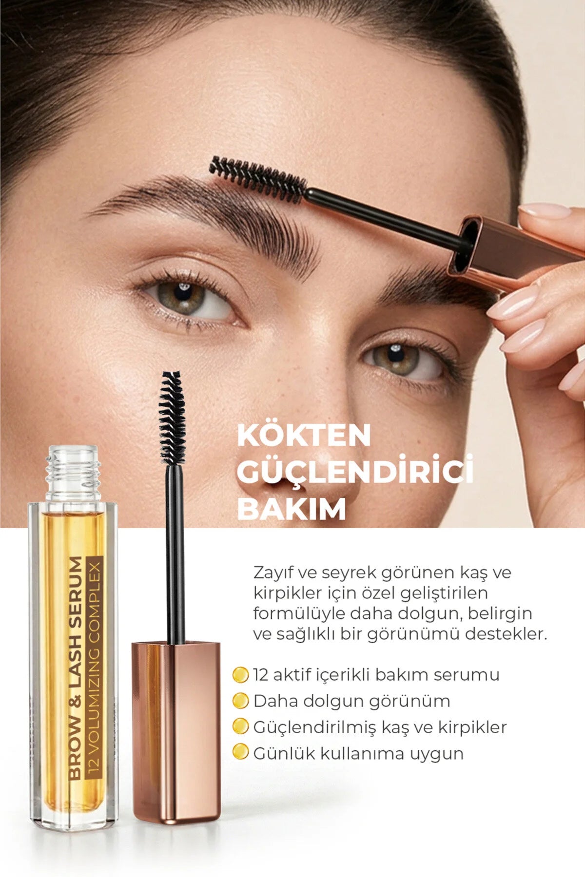 VULLY 12 Active Brow & Lash Serum – Eyebrow and Eyelash Growth Serum