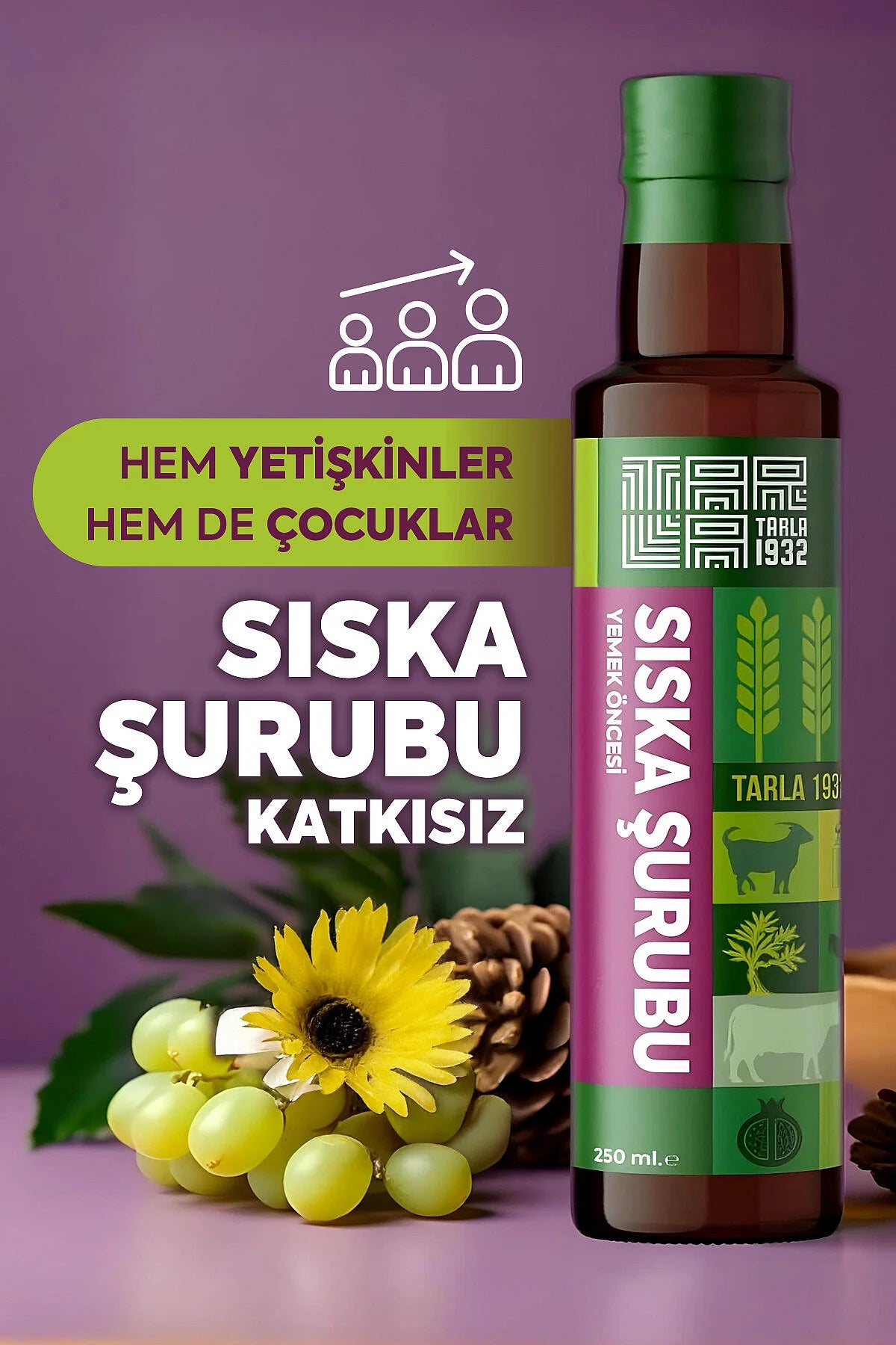 Tarla 1932 Sıska Şurubu – Kruiden- en Vruchtenextract Siroop met Dadel, Druivenmelasse & Johannesbrood – 250 ml