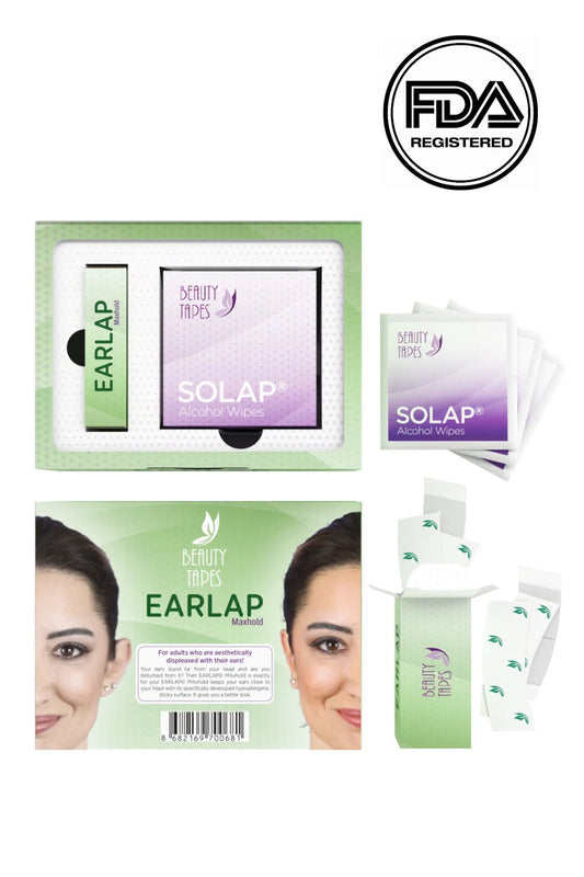 Earlap MAXHOLD Cosmetische Oorcorrector - Lost Groot Oorprobleem Op - Esthetische Correctoren voor Prominente Oren - Afstaande Oorcorrectoren, Zonder Operatie Bevat 20 Correctoren