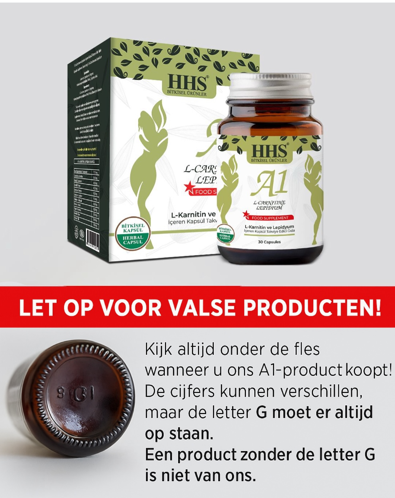 HHS A1 L-Carnitine Detox - Kruiden 30 Capsules