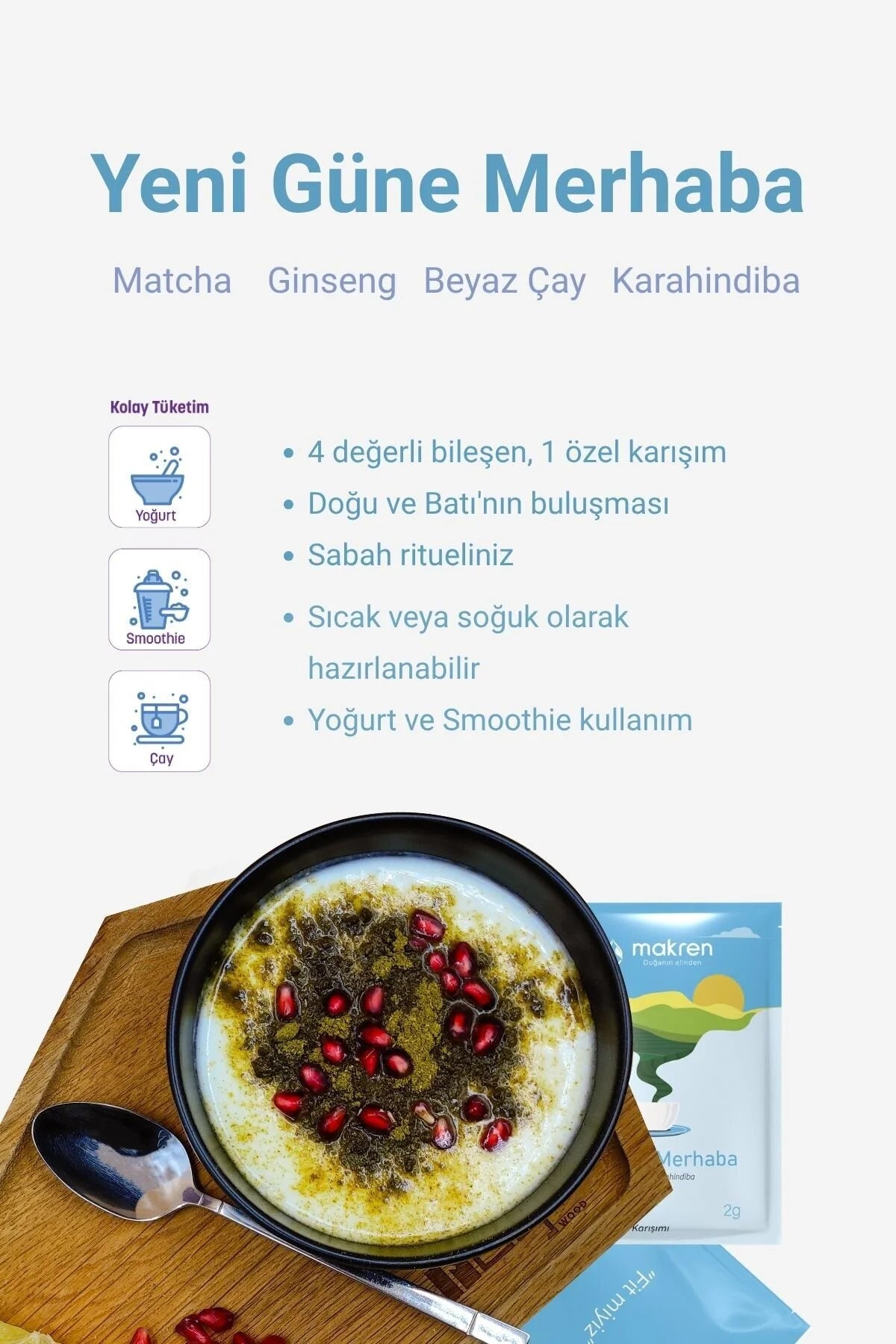 Makren 30 Gün Denge Collagen+ Natuurlijk Kruidenmengsel - 60 Sachets (120 g)
